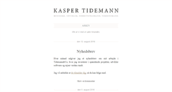 Desktop Screenshot of kaspertidemann.dk