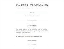 Tablet Screenshot of kaspertidemann.dk