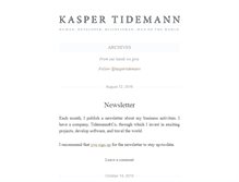 Tablet Screenshot of kaspertidemann.com